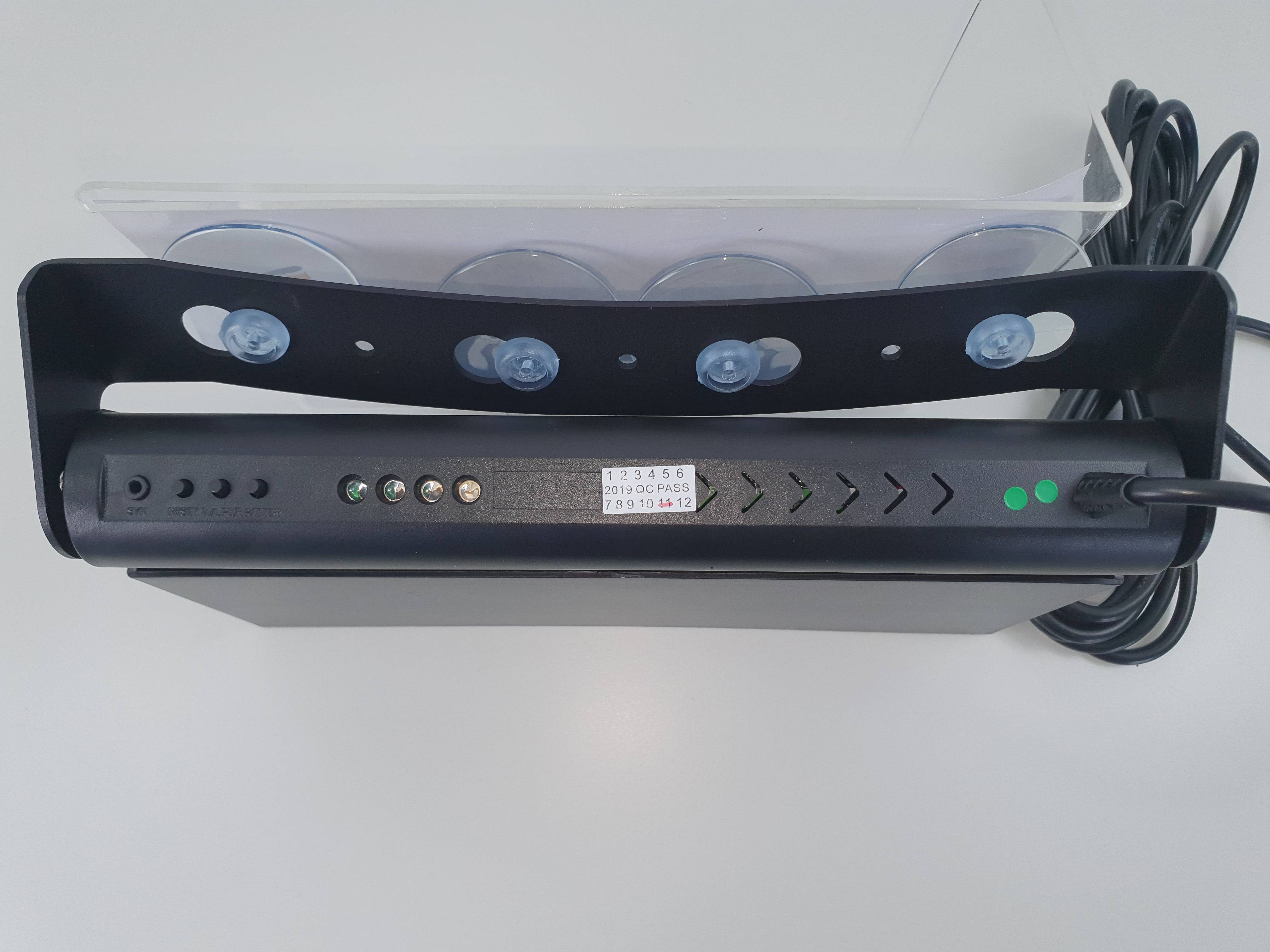 LED Front Scheibenblitzer, 8 LEDs, Serie Q-LED, LED Farbe Blau