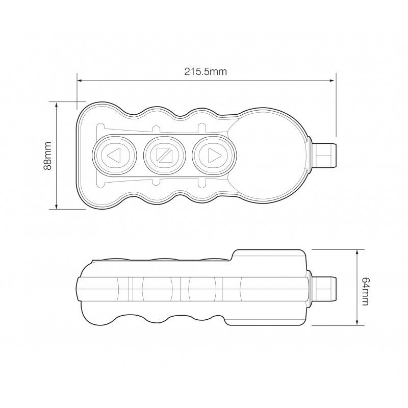 Ladeboardwandsteuerung, Atlas Evolution 2BT, Universal Remote Control