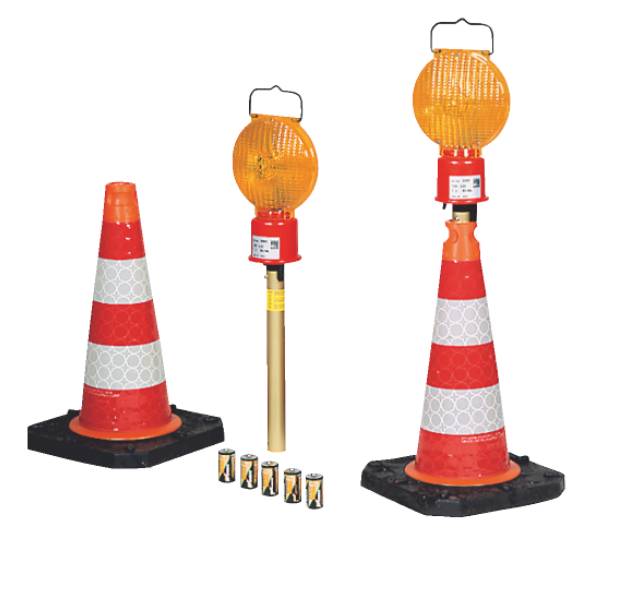 Leitkegel-LED-Blitz-Stab, Batteriebetrieb