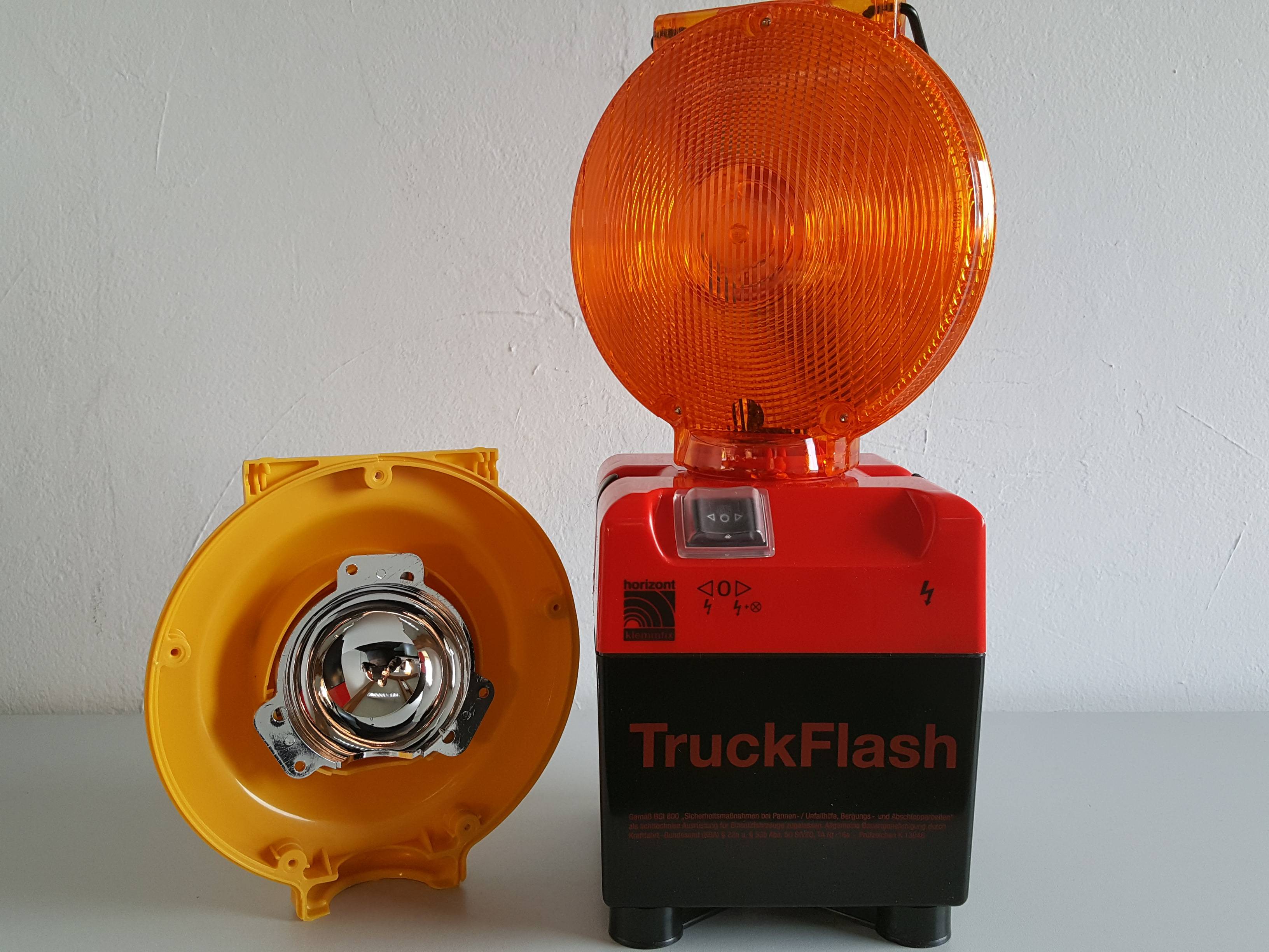 TruckFlash Blitzleuchte, einseitig / zweiseitig gelb, nach BGI 800