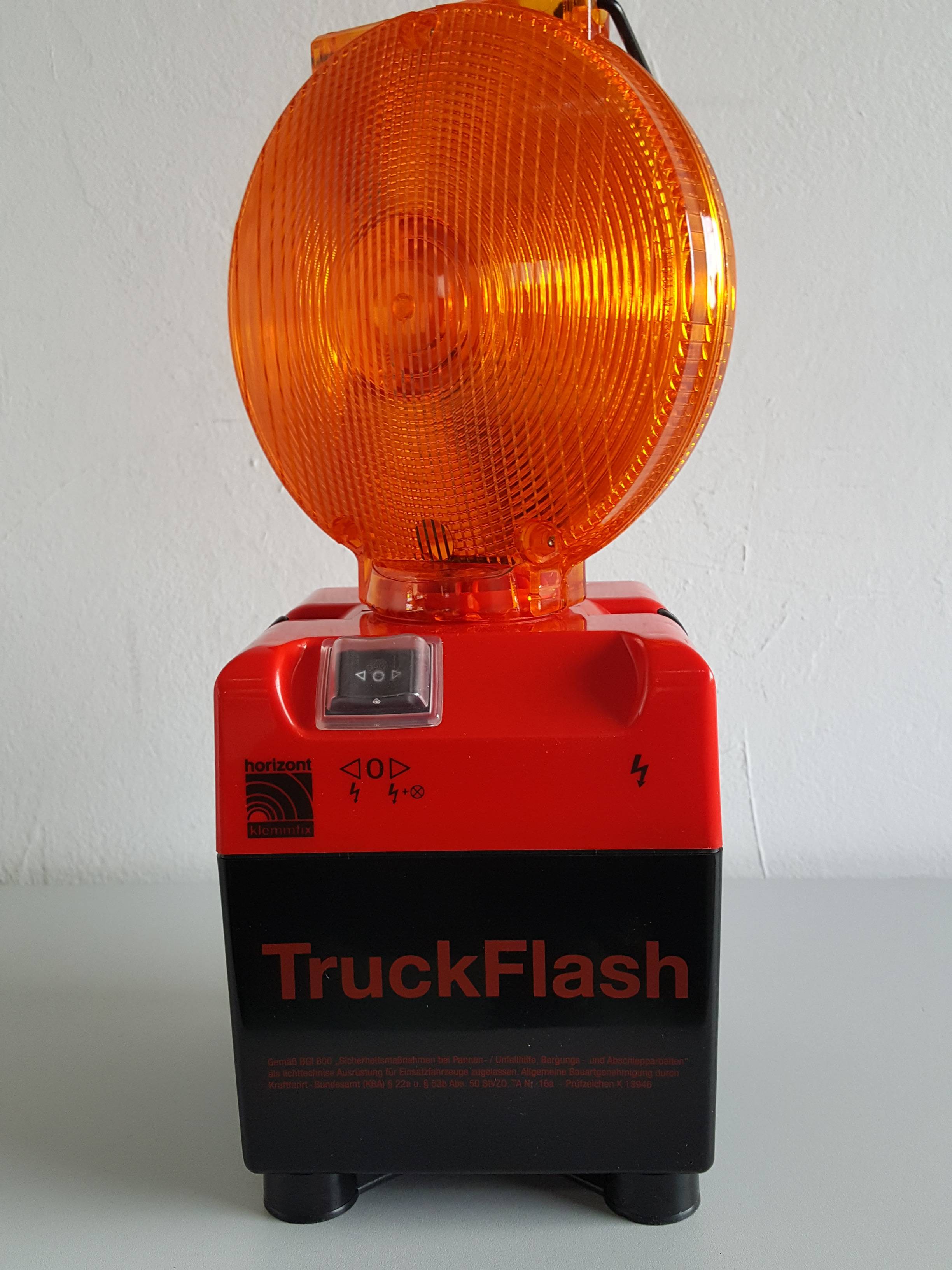 TruckFlash Blitzleuchte, einseitig / zweiseitig gelb, nach BGI 800