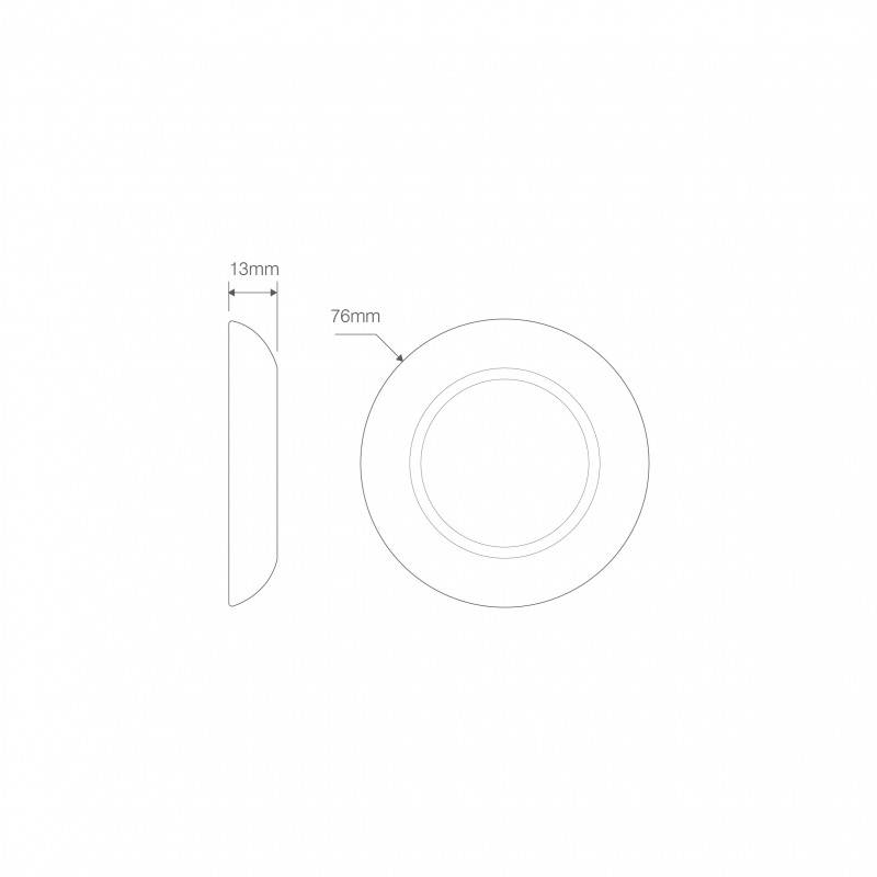 LED Innenraumleuchte, rund, weiß, 10 LED's, 12/24 Volt