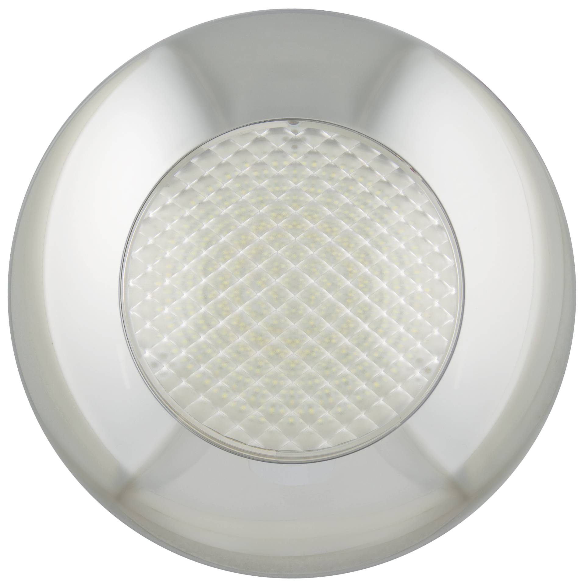 LED Innenraumleuchte, Serie 143, 120 LED, Rahmen verchromt, 12 Volt