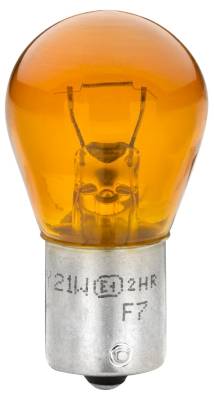 HELLA 8GA 006 841-121 Glühlampe - PY21W - Standard - 12V - 21W - Sockelausführung: BAU15s - Schachte