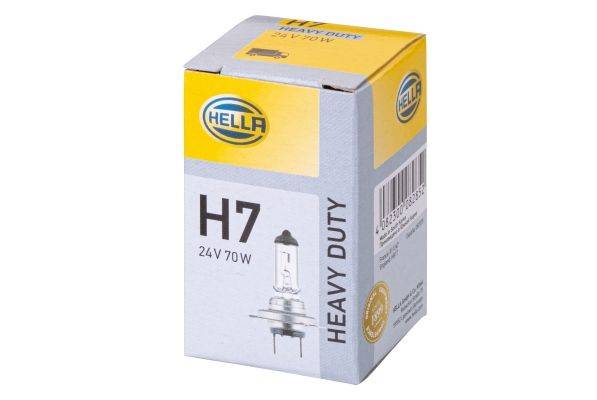 HELLA 8GH 007 157-241 Glühlampe - H7 - Heavy Duty - 24V - 70W - Sockelausführung: PX 26 d - Schachte