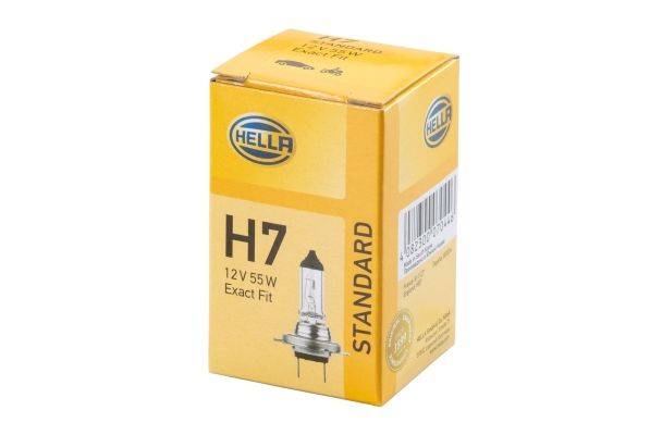 HELLA 8GH 007 157-121 Glühlampe - H7 - Standard - 12V - 55W - Sockelausführung: PX 26 d - Schachtel