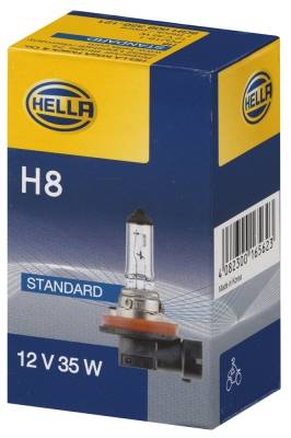 HELLA 8GH 008 356-121 Glühlampe - H8 - Standard - 12V - 35W - Sockelausführung: PGJ19-1 - Schachtel