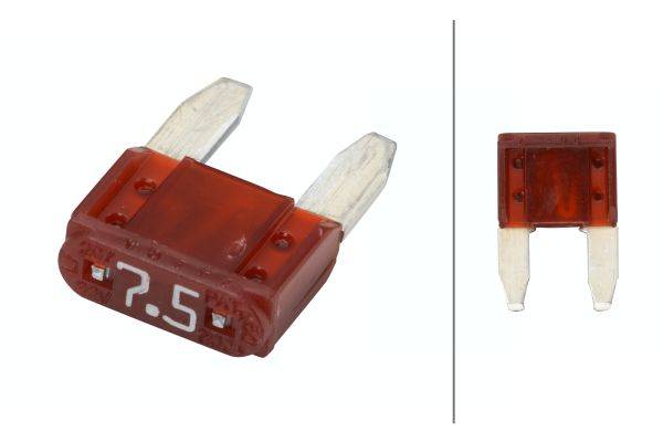 HELLA 8JS 728 596-891 Sicherung - Mini-Flachstecksicherung - 7.5A - braun - Menge: 5
