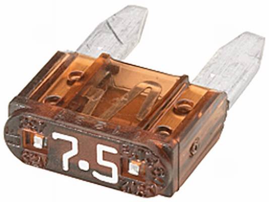 HELLA 8JS 728 596-891 Sicherung - Mini-Flachstecksicherung - 7.5A - braun - Menge: 5