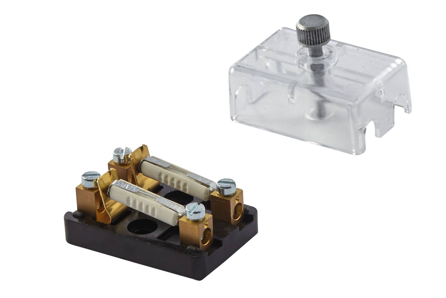 HELLA 8JD 002 289-211 Sicherungsdose - 2-polig - 8A - glasklar - Stecker: Schraubkontakt - mit Siche