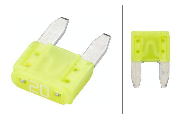 HELLA 8JS 728 596-841 Sicherung - Mini-Flachstecksicherung - 20A - gelb - Menge: 5