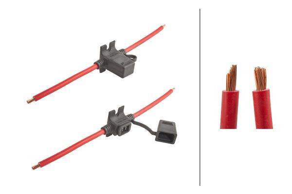 HELLA 8JD 743 557-111 Sicherungshalter - JCASE - Spannung bis: 58V - mit Deckel