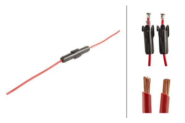 HELLA 8JD 003 285-021 Sicherungshalter - für Glassicherung - 6x32mm - Spannung bis: 32V - mit Kabel