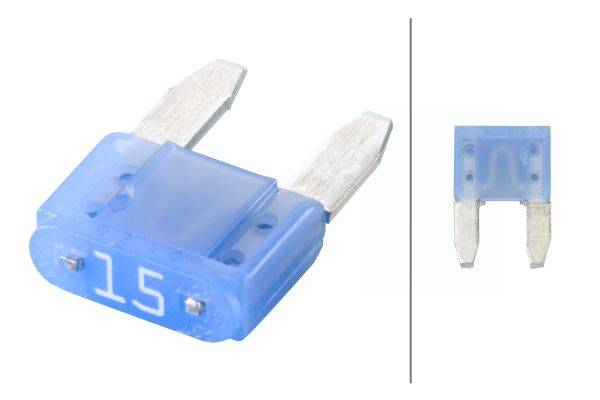 HELLA 8JS 728 596-831 Sicherung - Mini-Flachstecksicherung - 15A - blau - Menge: 5