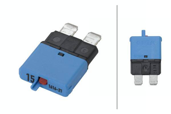 HELLA 8JS 174 320-031 Sicherungsautomat - 15A - 32V - blau - thermisch