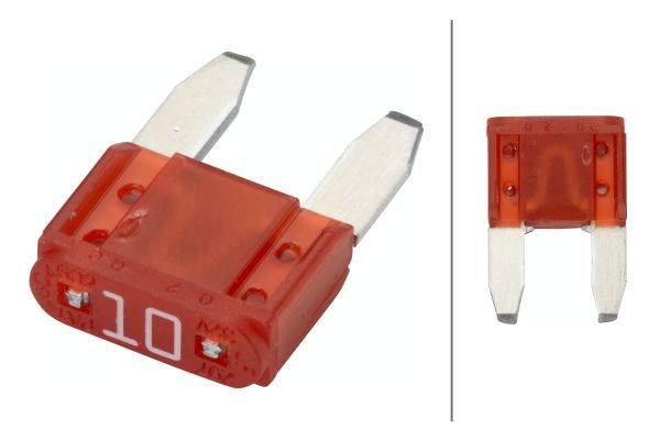 HELLA 8JS 728 596-821 Sicherung - Mini-Flachstecksicherung - 10A - rot - Menge: 5