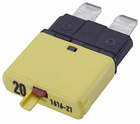 HELLA 8JS 174 320-041 Sicherungsautomat - 20A - 32V - gelb - thermisch