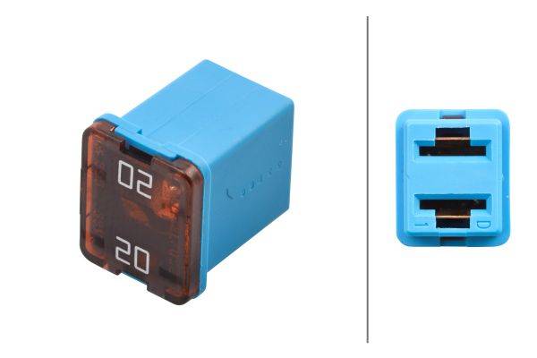 HELLA 8JS 740 026-731 Sicherung - Low Profile JCASE - 20A - blau