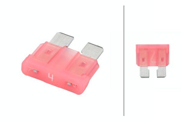 HELLA 8JS 711 683-881 Sicherung - ATO - 4A - rosa - Menge: 5