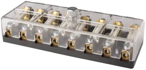 HELLA 8JD 002 290-211 Sicherungsdose - 8-polig - 8A - glasklar - Stecker: Schraubkontakt
