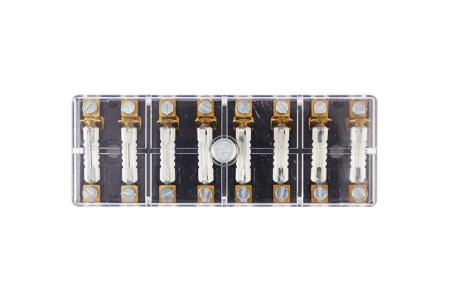 HELLA 8JD 002 290-211 Sicherungsdose - 8-polig - 8A - glasklar - Stecker: Schraubkontakt