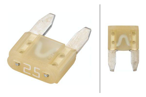HELLA 8JS 728 596-871 Sicherung - Mini-Flachstecksicherung - 25A - weiß - Menge: 5