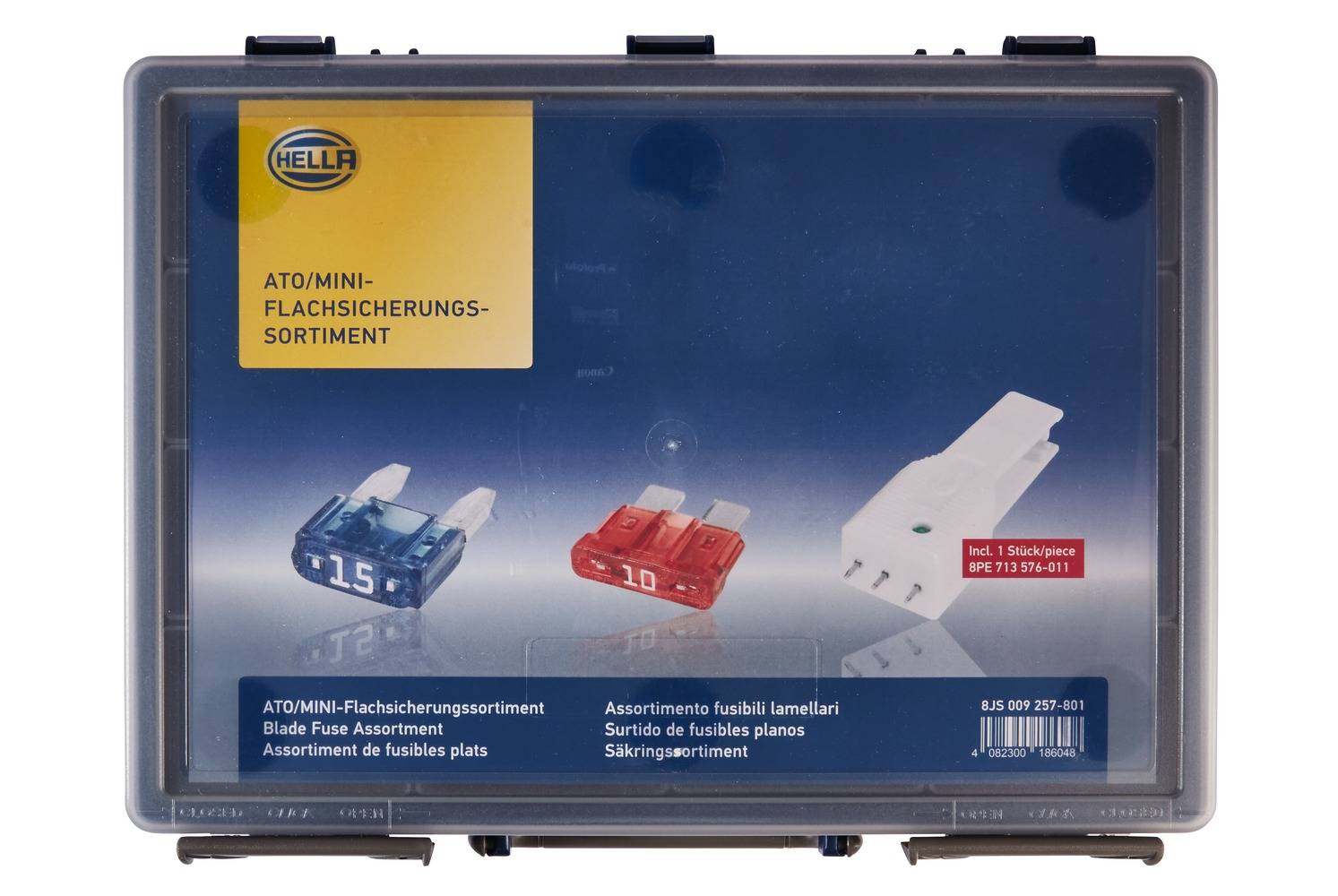 HELLA 8JS 009 257-801 Sicherungssatz - ATO(2A-40A)/MINI(2A-30A) - 10/15/2/20/25/3/30/4/40/5/7.5A - S
