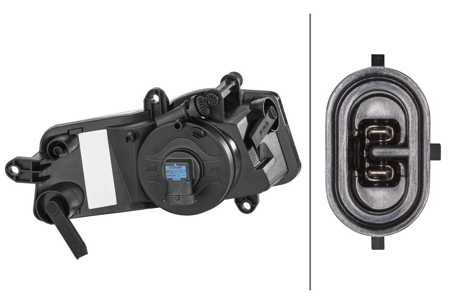 HELLA 1NA 009 963-111 FF-Nebelscheinwerfer - links - für u.a. Audi A6 (4F2, C6)