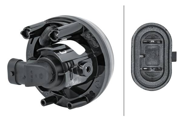 HELLA 1N0 009 295-011 FF/Halogen-Nebelscheinwerfer - Dynaview Evo2 - 12V - rund - Einbau - glasklare