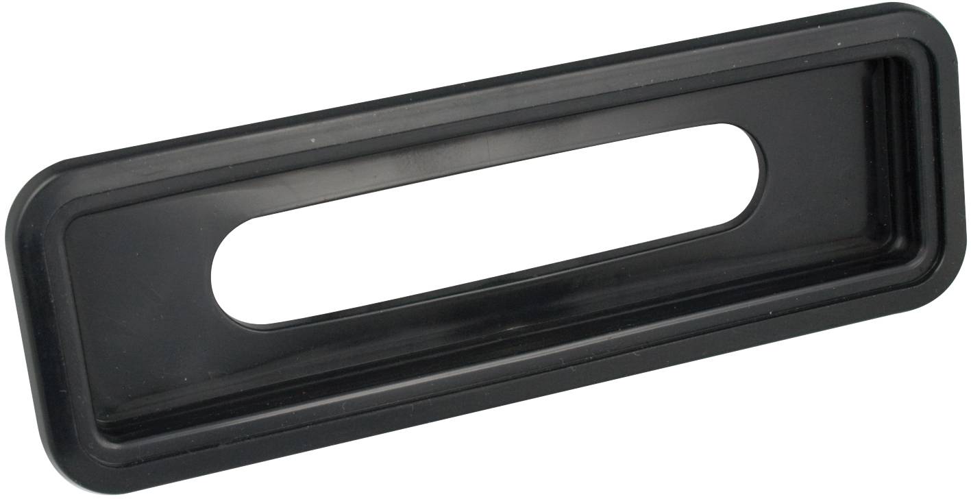 Einbaurahmen, Serie 135, Hartgummi, schwarz