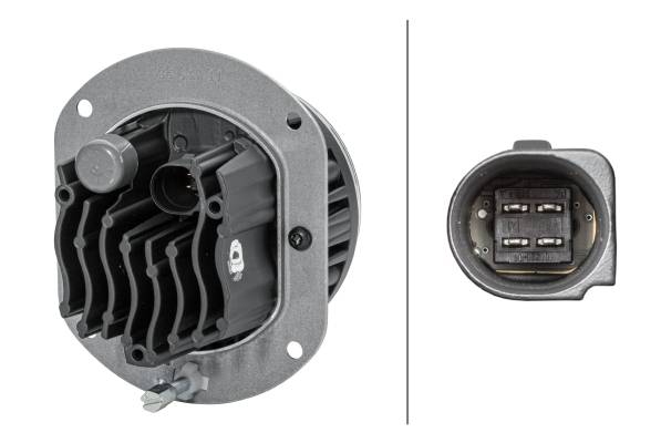 HELLA 1N0 011 988-011 DE/LED-Nebelscheinwerfer - 90mm Performance L4060 - 12/24V - rund - Einbau - L