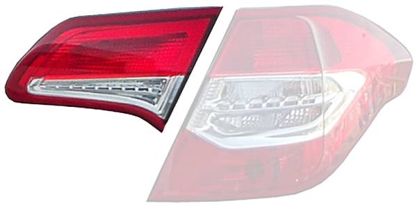 HELLA 9EL 354 989-011 Heckleuchte - Glühlampe - innerer Teil - links - für u.a. Citroën C4 II (B7)