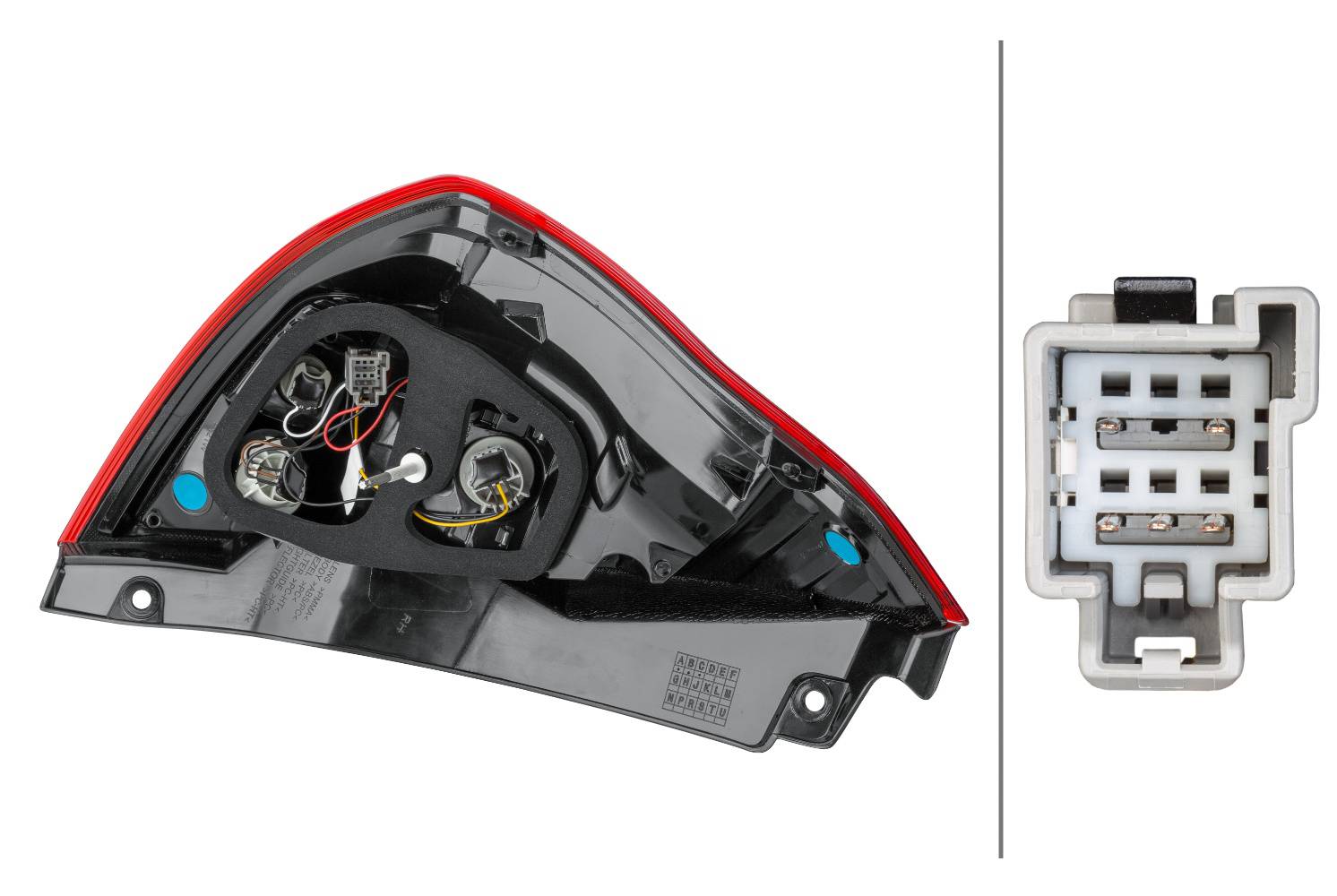 HELLA 2SD 354 850-021 Heckleuchte - Hybrid - rechts - für u.a. Ford Fiesta VI (Cb1, Ccn)