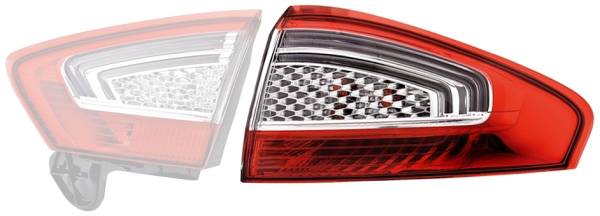 HELLA 9EL 354 997-041 Heckleuchte - LED - äusserer Teil - rechts - für u.a. Ford Mondeo IV Saloon (B