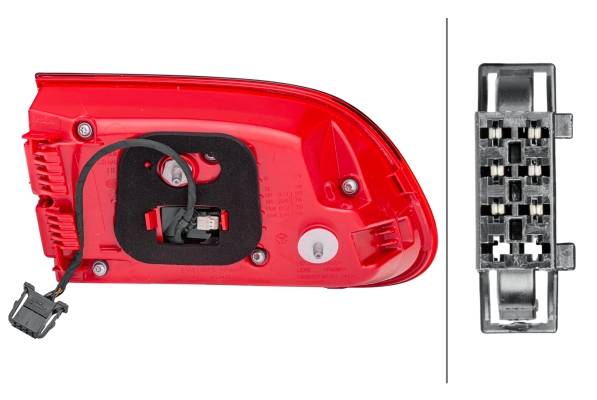 HELLA 2SD 011 500-121 Heckleuchte - LED - innerer Teil - rechts - für u.a. Porsche Macan (95B)