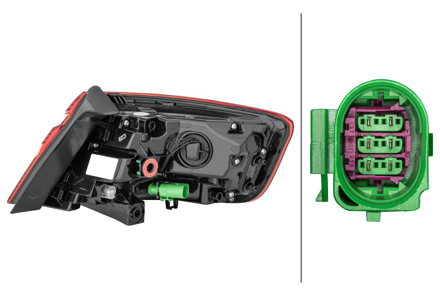 HELLA 2SD 012 836-071 Heckleuchte - LED - äusserer Teil - links