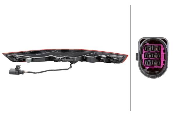 HELLA 2ZR 011 501-141 Heckleuchte - LED - rechts/unten - für u.a. Porsche Macan (95B)