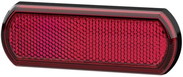 HELLA 8RA 013 403-001 Rückstrahler - Shapeline Tech - Lichtscheibenfarbe: rot - geklebt - für waager