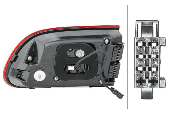 HELLA 2SD 011 500-171 Heckleuchte - LED - innerer Teil - links