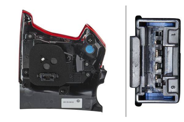 HELLA 2SD 354 846-041 Heckleuchte - LED - äusserer Teil - rechts - für u.a. Peugeot 2008 I (Cu_)