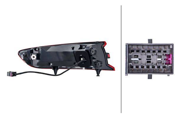 HELLA 2SD 011 499-161 Heckleuchte - LED - äusserer Teil - rechts