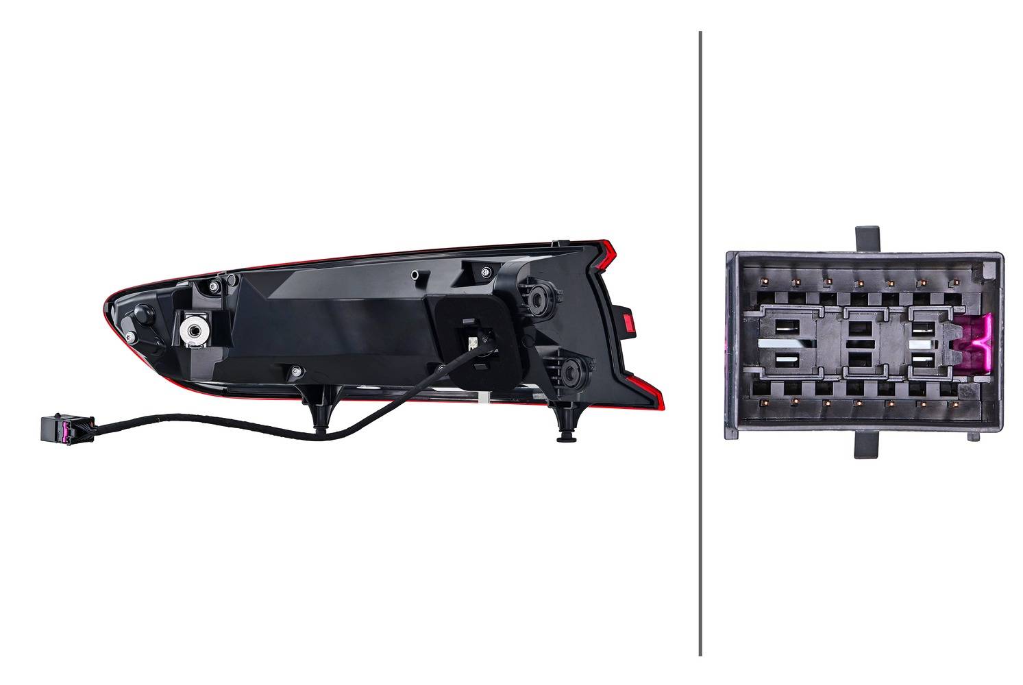 HELLA 2SD 011 499-161 Heckleuchte - LED - äusserer Teil - rechts