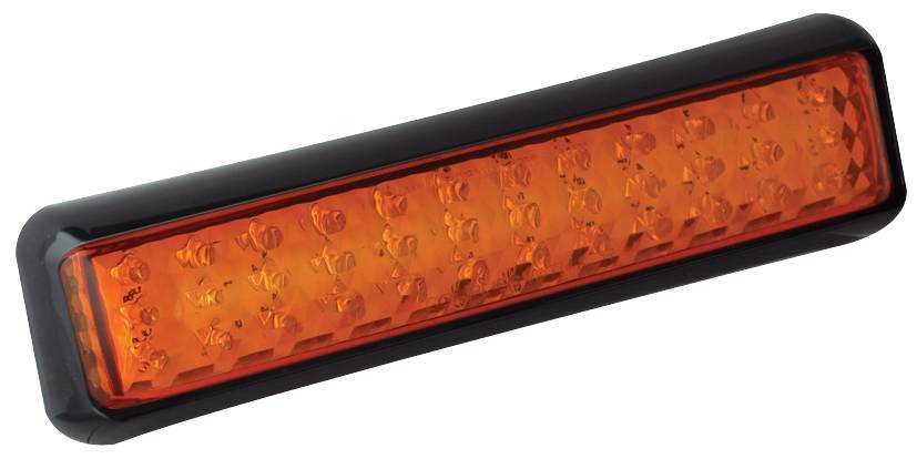 LED Rückleuchte, Serie 200, Blinkerleuchte, Slimline, schwarzer Aufbaurahmen