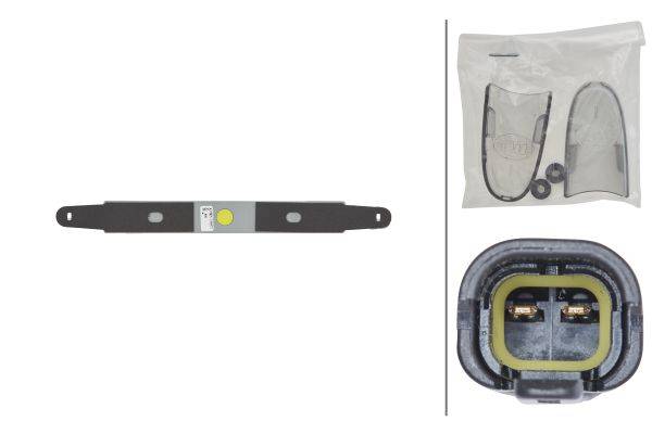 HELLA 2DA 343 106-061 Zusatzbremsleuchte - LED - 12V - Anbau/geschraubt - LED-Lichtfarbe: rot - Kabe