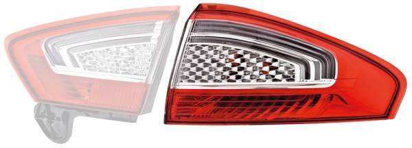 HELLA 9EL 354 997-051 Heckleuchte - LED - äusserer Teil - links - für u.a. Ford Mondeo IV (Ba7)