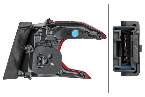 HELLA 2SD 354 846-031 Heckleuchte - LED - äusserer Teil - links - für u.a. Peugeot 2008 I (Cu_)