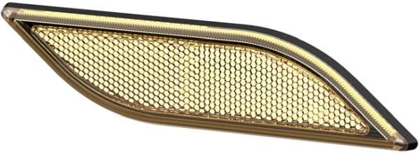 HELLA 8RA 013 347-041 Rückstrahler - Shapeline Style - Lichtscheibenfarbe: gelb - geklebt - für waag