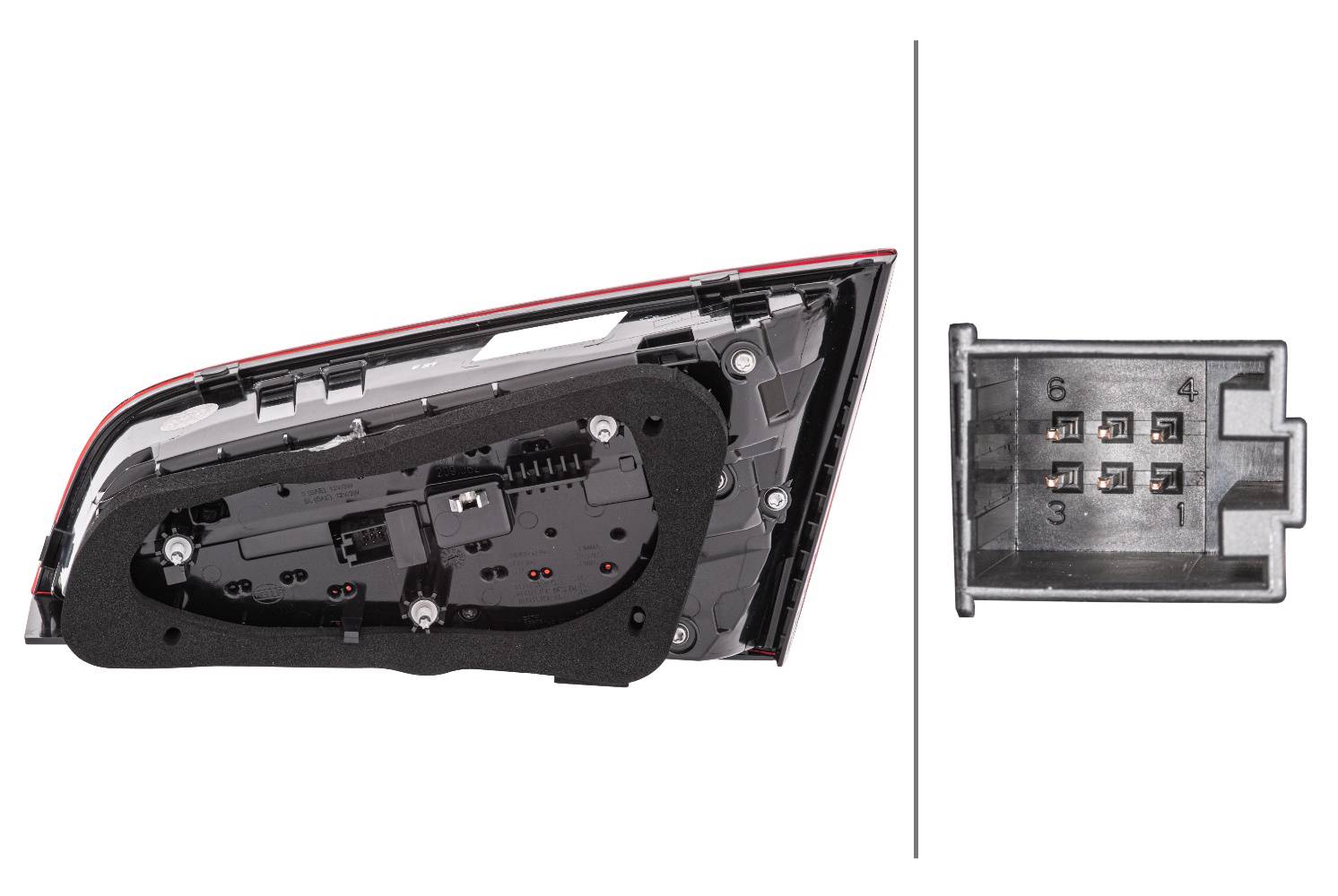 HELLA 2SV 012 837-091 Heckleuchte - LED - innerer Teil - links - für u.a. Audi A3 Sportback (8Va, 8V