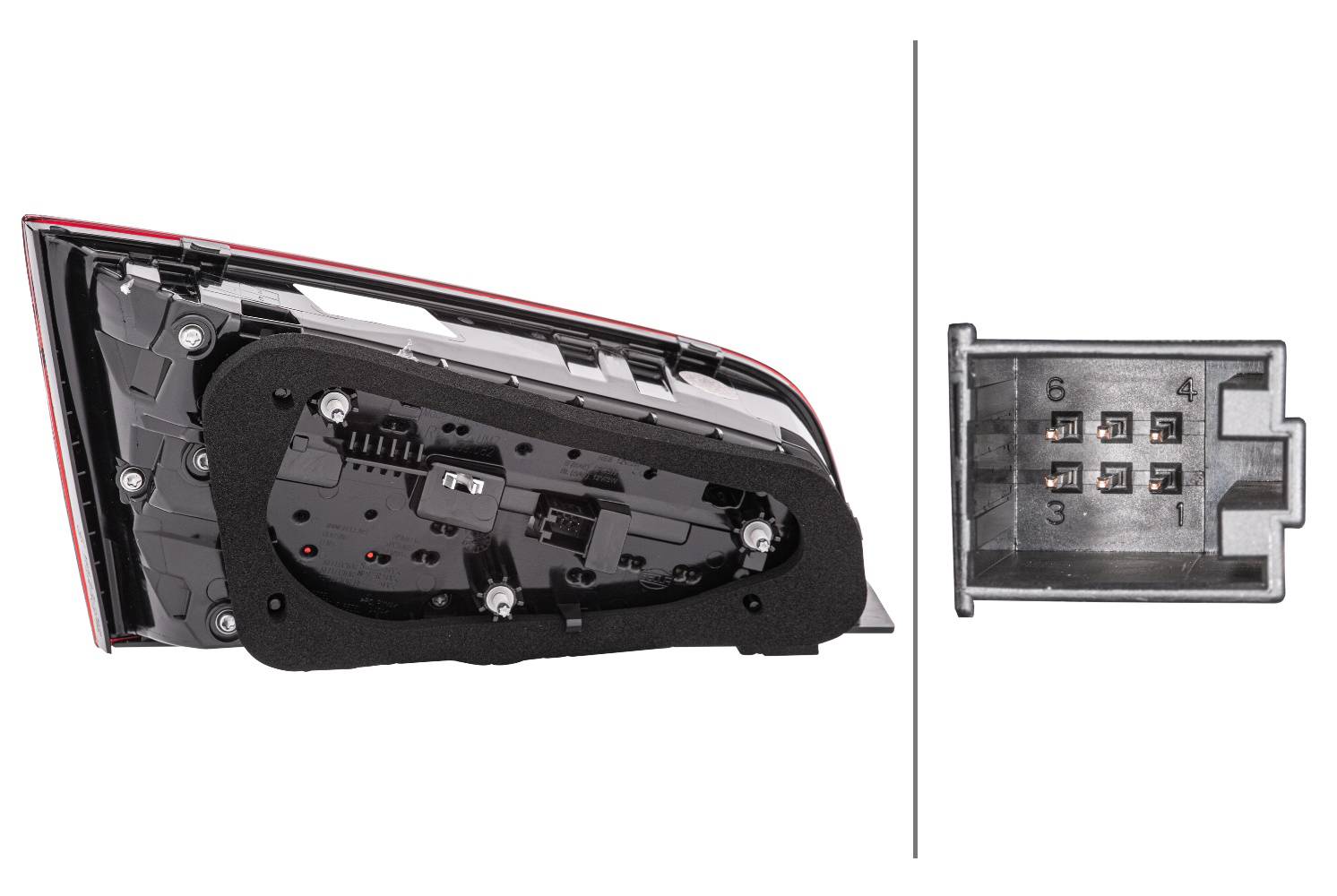 HELLA 2SV 012 837-101 Heckleuchte - LED - innerer Teil - rechts - für u.a. Audi A3 Sportback (8Va, 8
