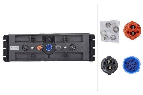 HELLA 2VP 340 965-021 Heckleuchte - Hybrid - 24V - rechteckig - Anbau - rechts